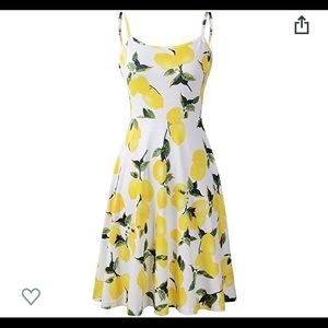 Lemon patterned sundress